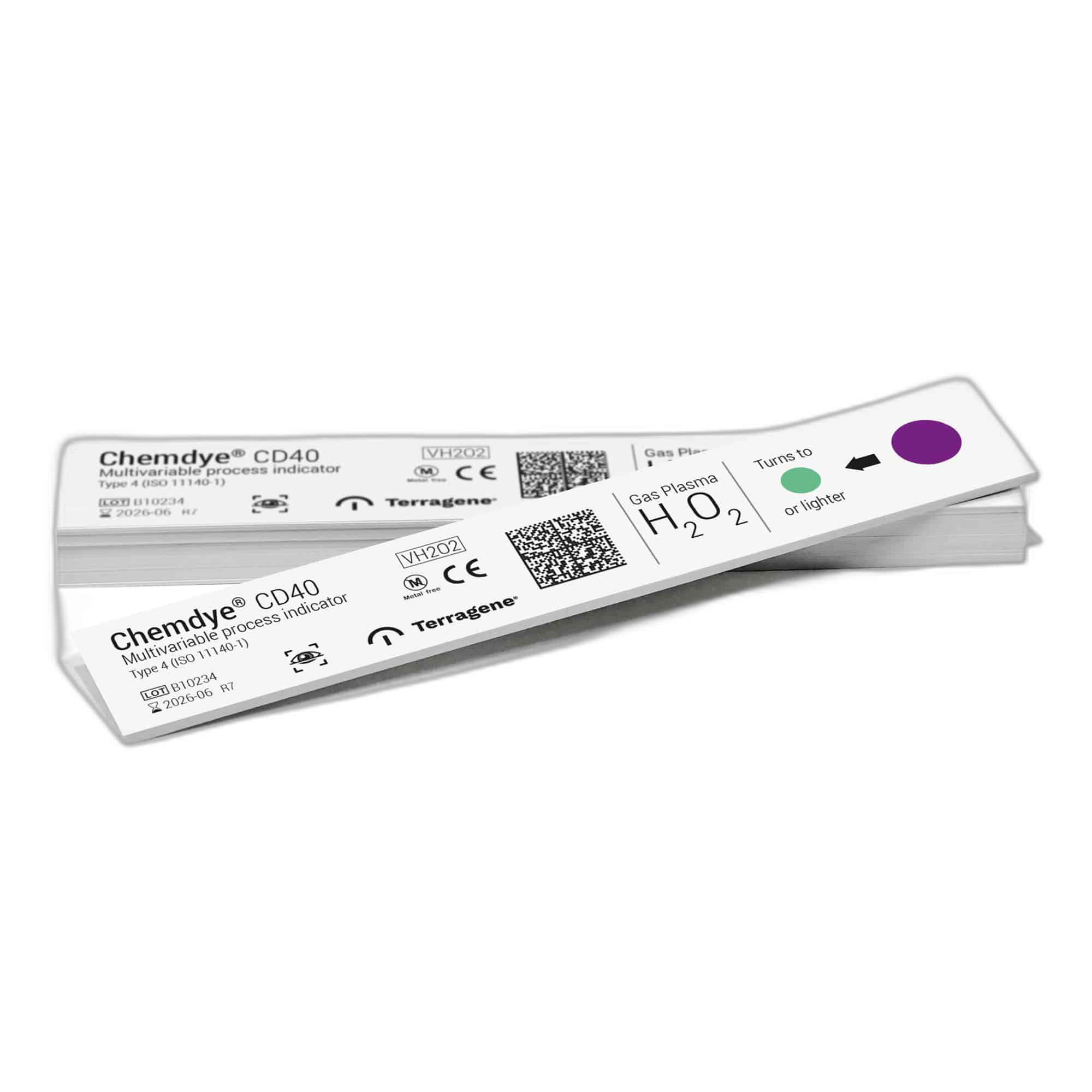Chemdye CD40 — Indicador químico para peróxido de hidrógeno